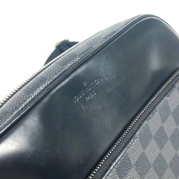 LOUIS VUITTON N41408 Damier Graphite Dayton PM Messenger Shoulder Bag Black - Picture 3 of 15
